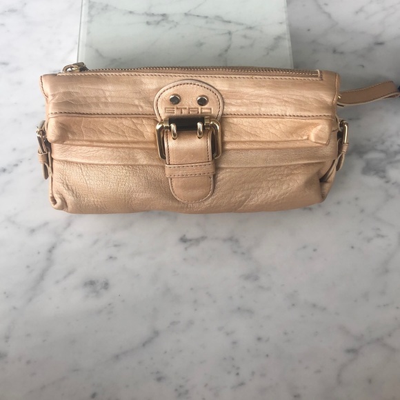 Etro calf leather light gold/beige clutch - Picture 2 of 6